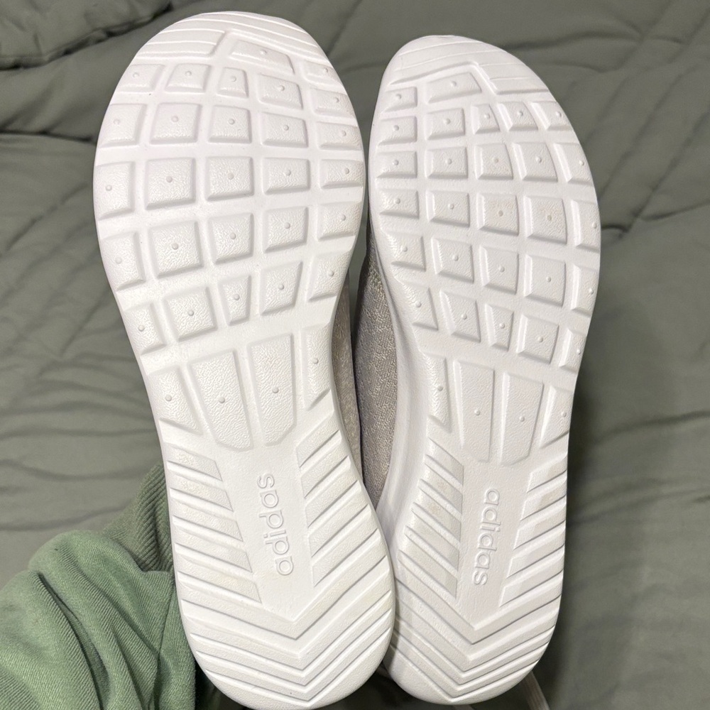 Adidas cloudfoam Women's Gray and orange Sneakers - Picture 3 of 4